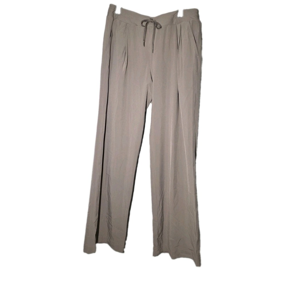 Calia Women's L Journey Collection Mid Rise Full Length Wide Leg Pants Dk Gray